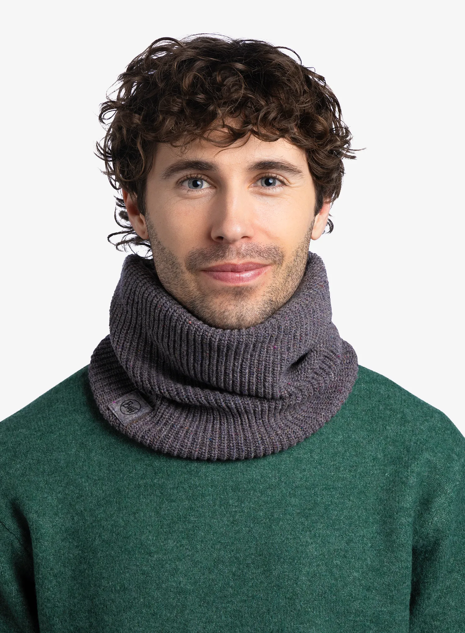 Nákrčník Buff Upcycled Merino Neckwarmer - thier grey heather