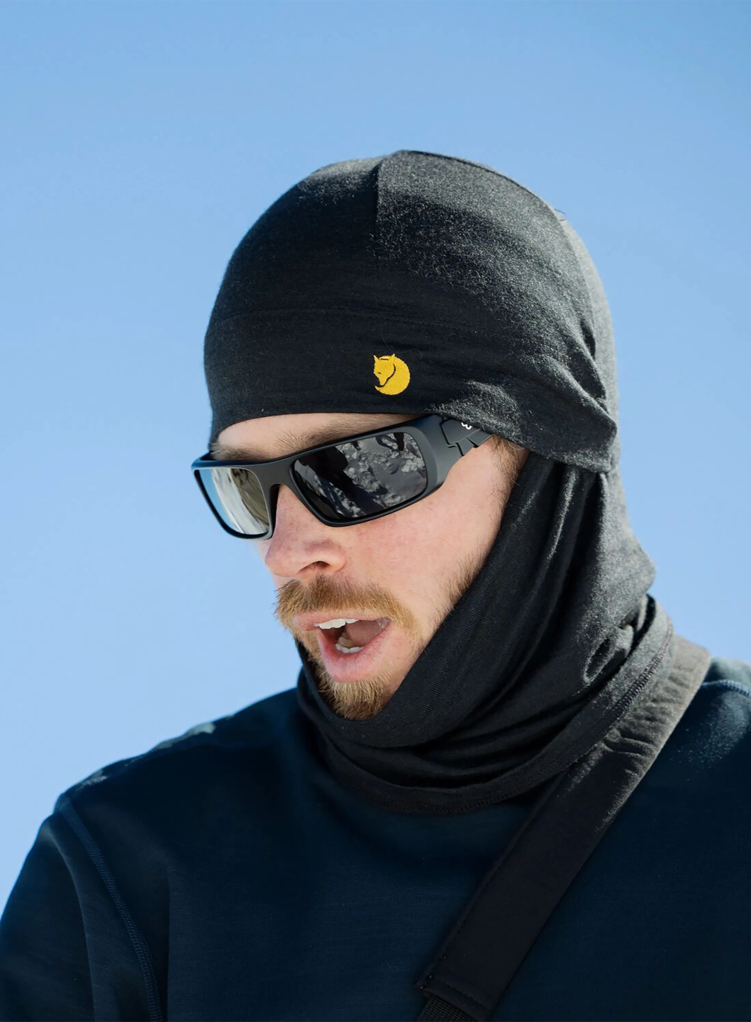Kukla Fjallraven Bergtagen Merino Balaclava - black