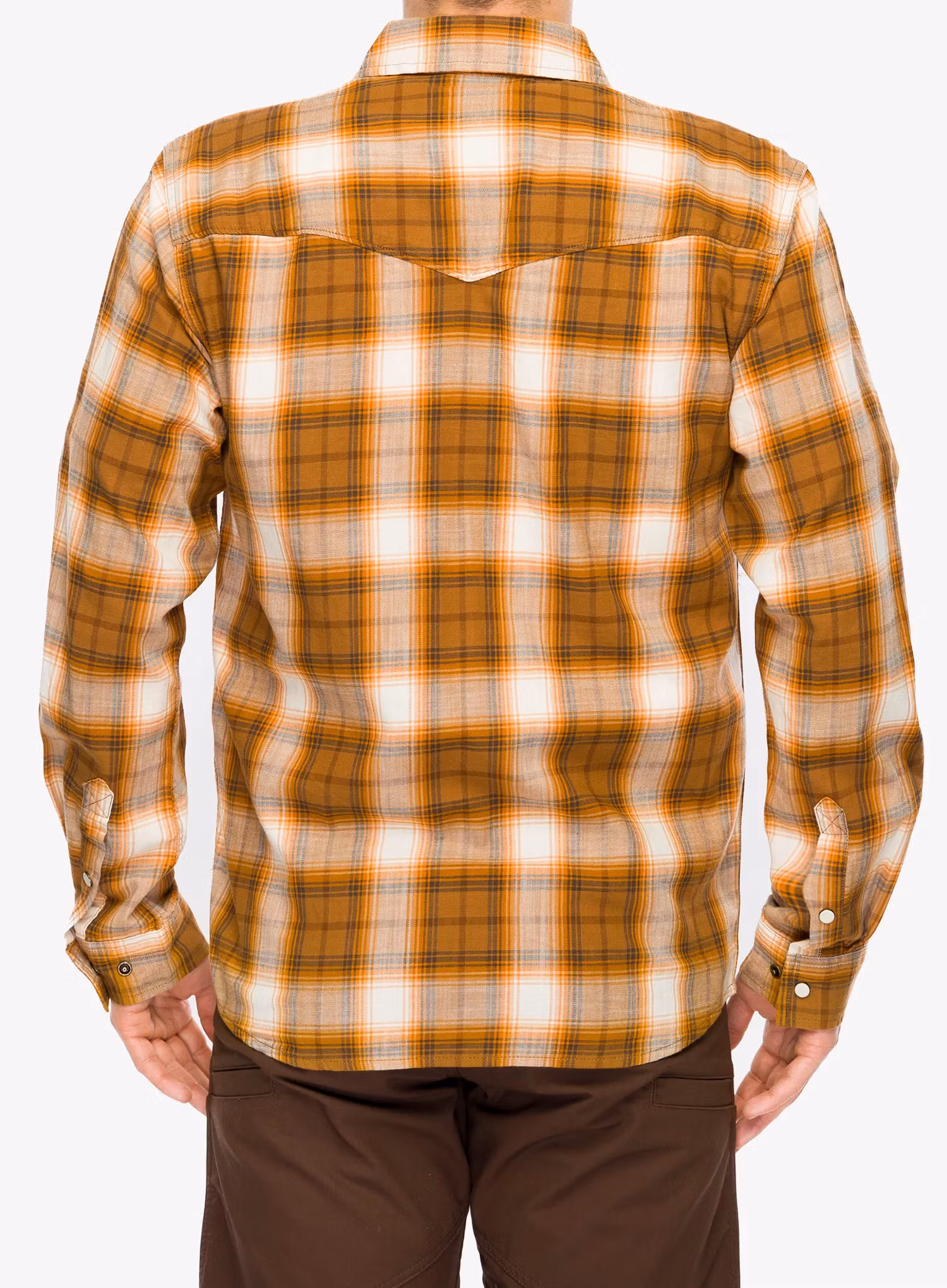 Košile Carhartt Snap-Front Plaid Shirt - carhartt brown