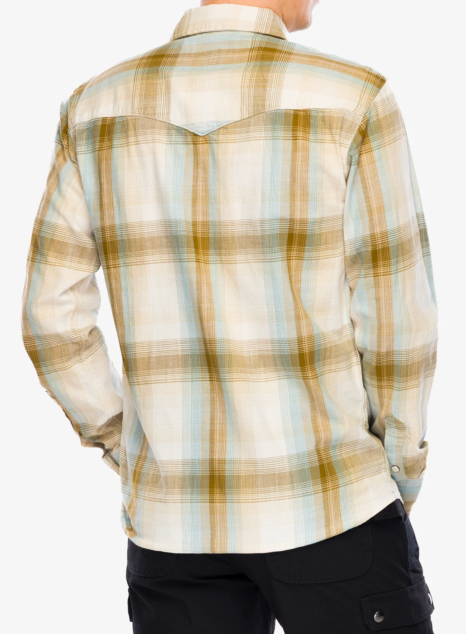 Košile Carhartt Snap-Front Plaid Shirt - chalk