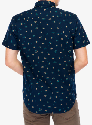 Košile Columbia Rapid Rivers Printed Short Sleeve Shirt - collegiate navy deserted
