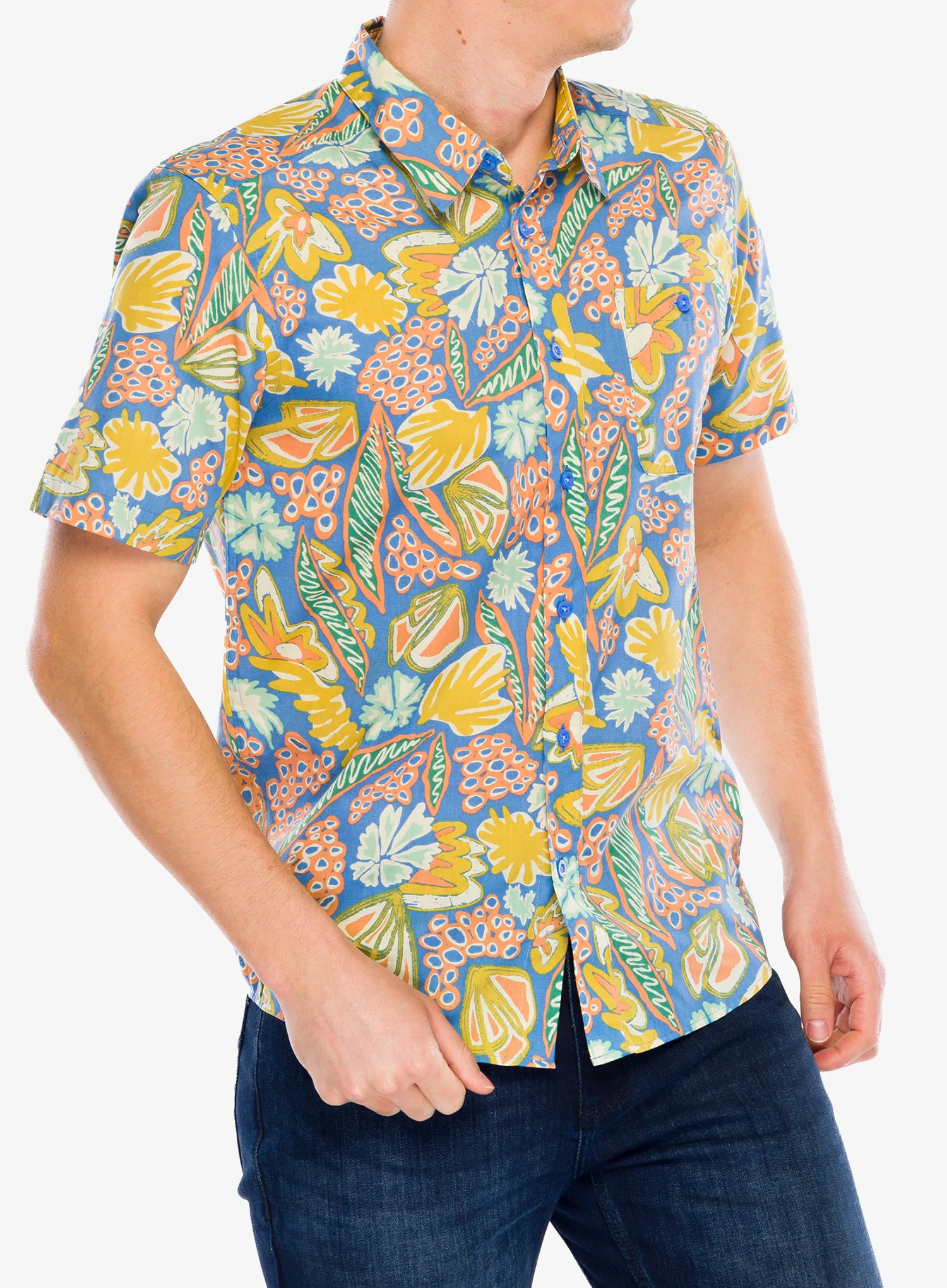 Košile Patagonia Go To Shirt - flourish/abundant blue