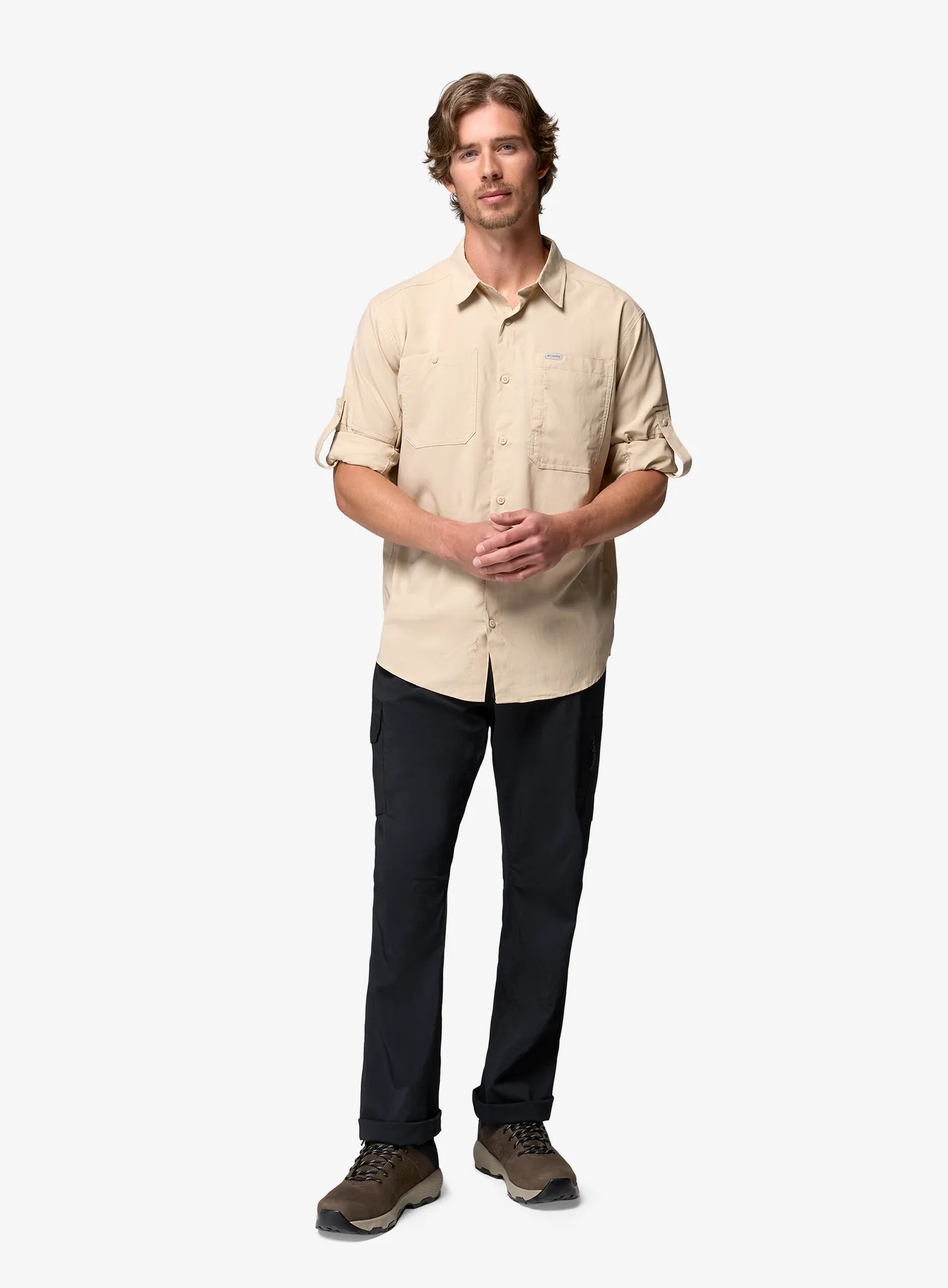 Košile Columbia Silver Ridge Utility II LS Shirt - ancient fossil
