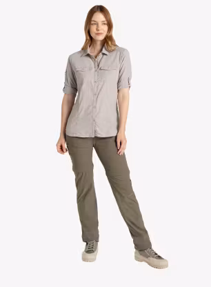 Košile dámská Craghoppers NosiLife Adventure LS Shirt III - soft mushroom