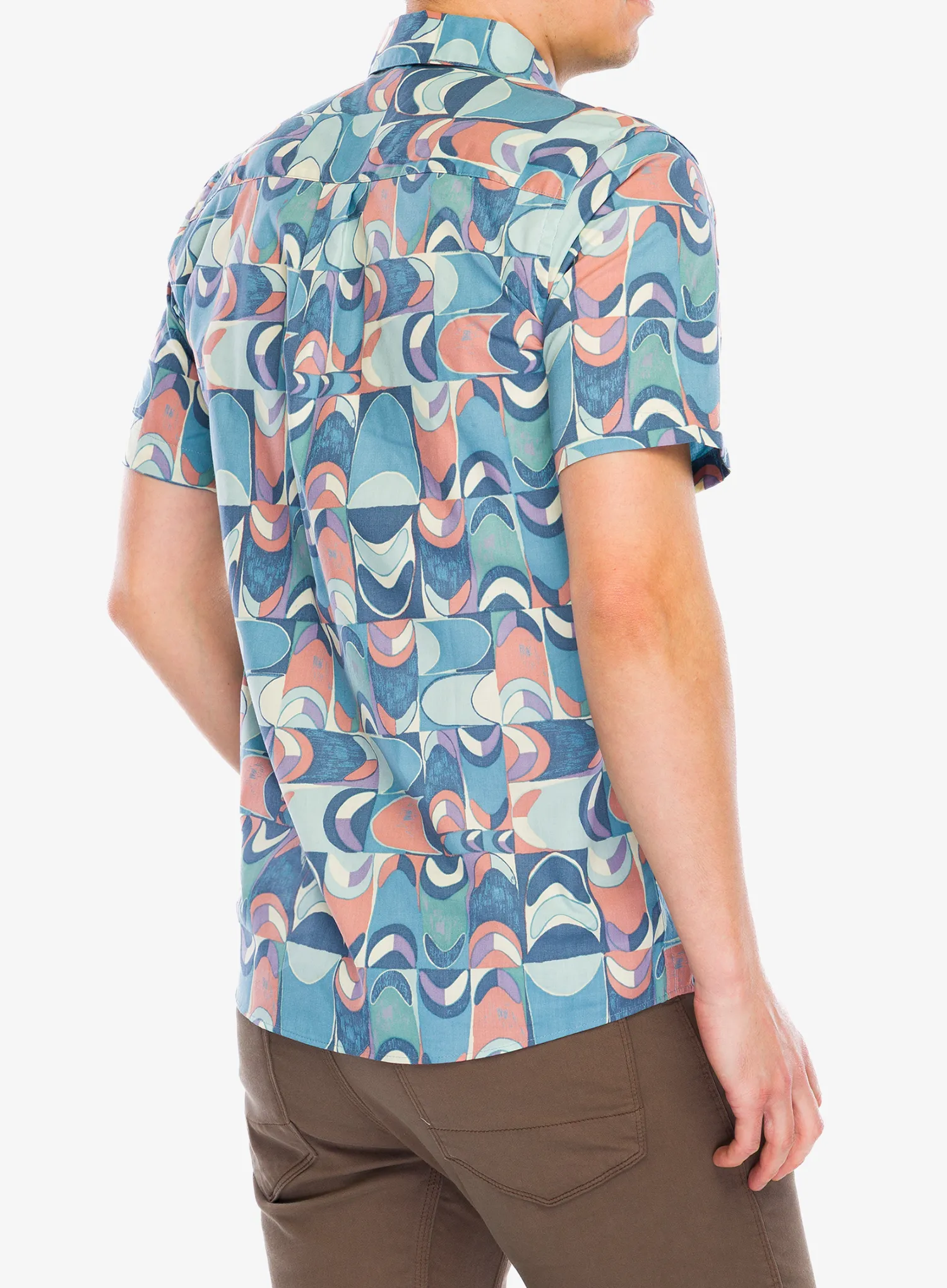 Košile Patagonia Go To Shirt - swallowtail geo/still blue