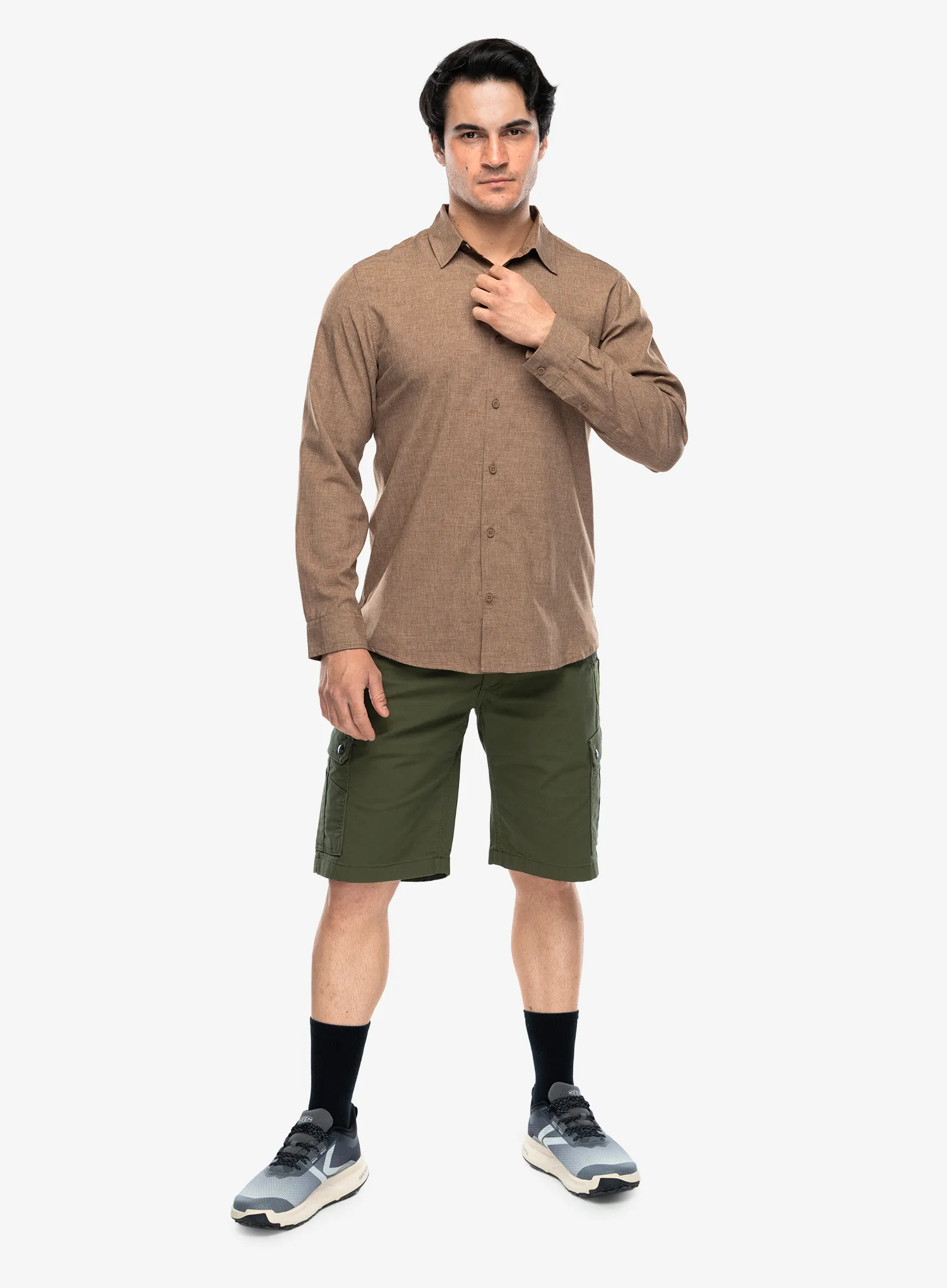 Košile Royal Robbins Amp Lite II L/S - walnut htr