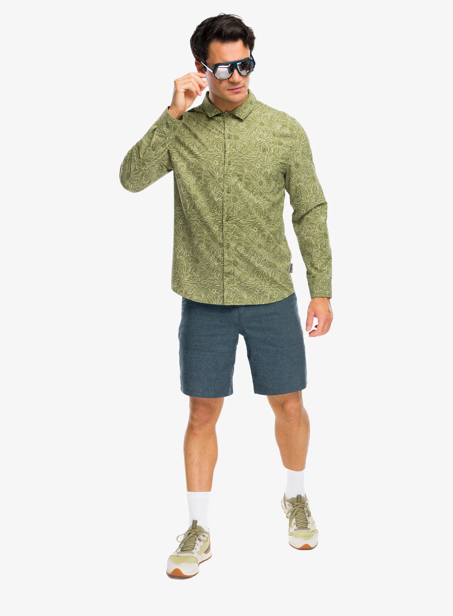 Košile Royal Robbins Salathe Sun Shirt L/S - olive solar pt