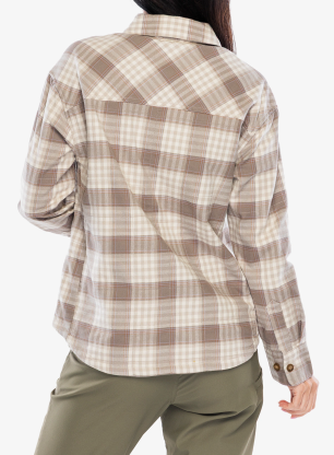 Dámská turistická košile Royal Robbins Vista Flannel Shacket - chalk antelope pld