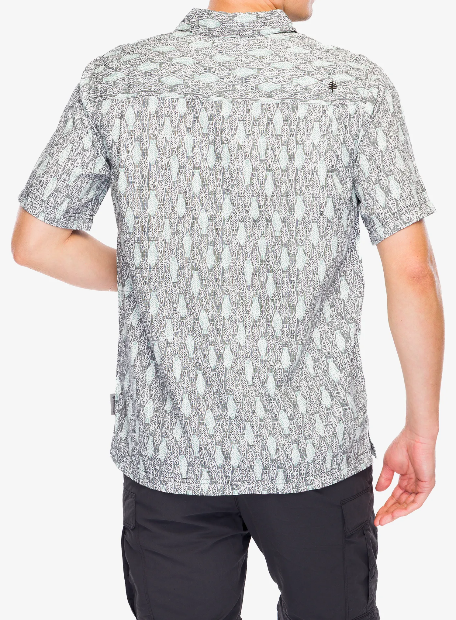 Turistická košile Royal Robbins Camino Pucker S/S - everglade fish pt