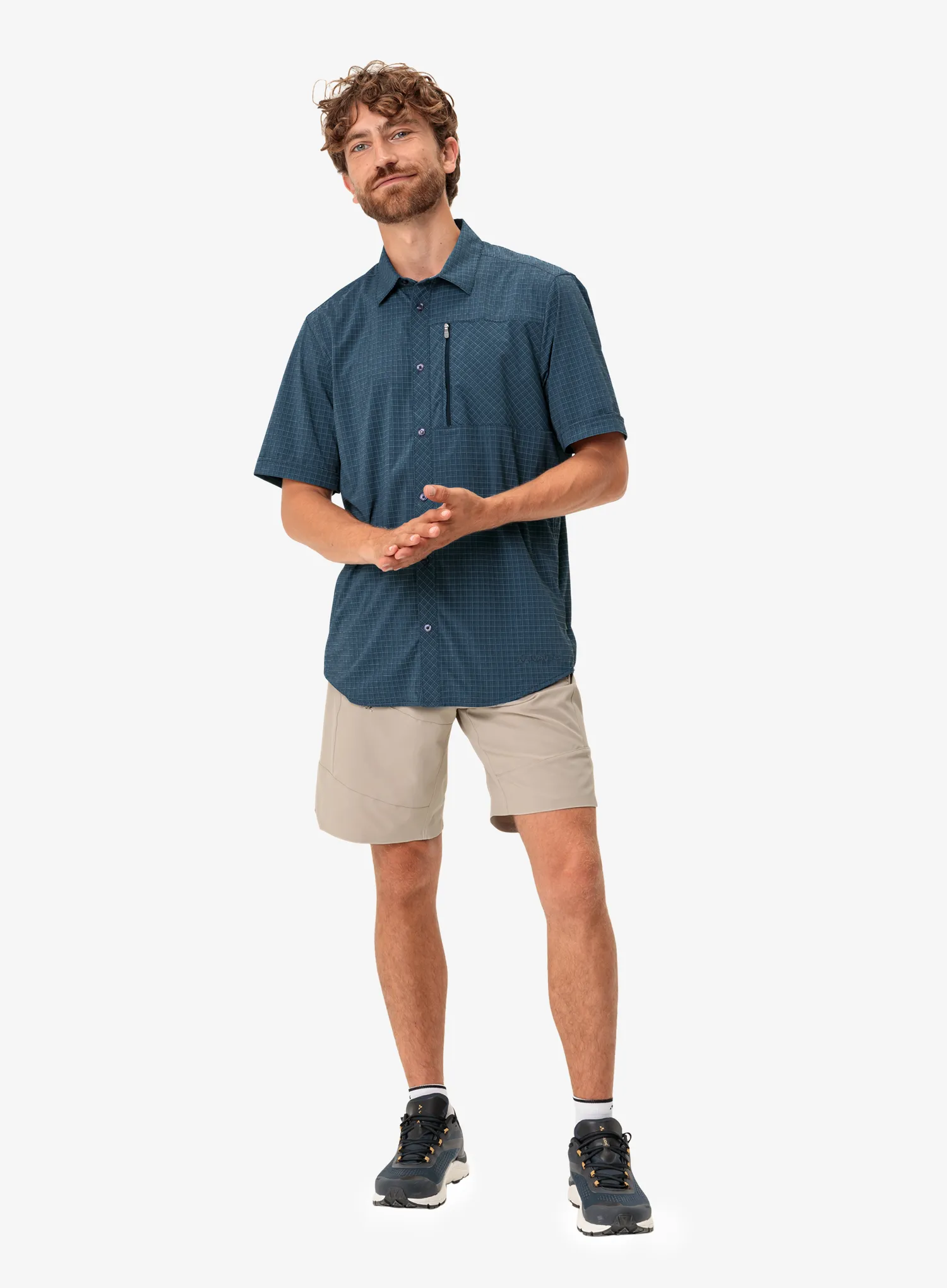 Turistická košile Vaude Seiland Shirt IV - dark sea