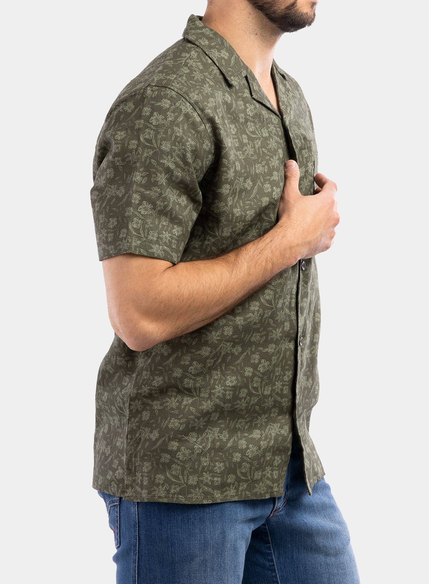 Košile Craghoppers NosiBotanical Pasport S/S Shirt - parka green