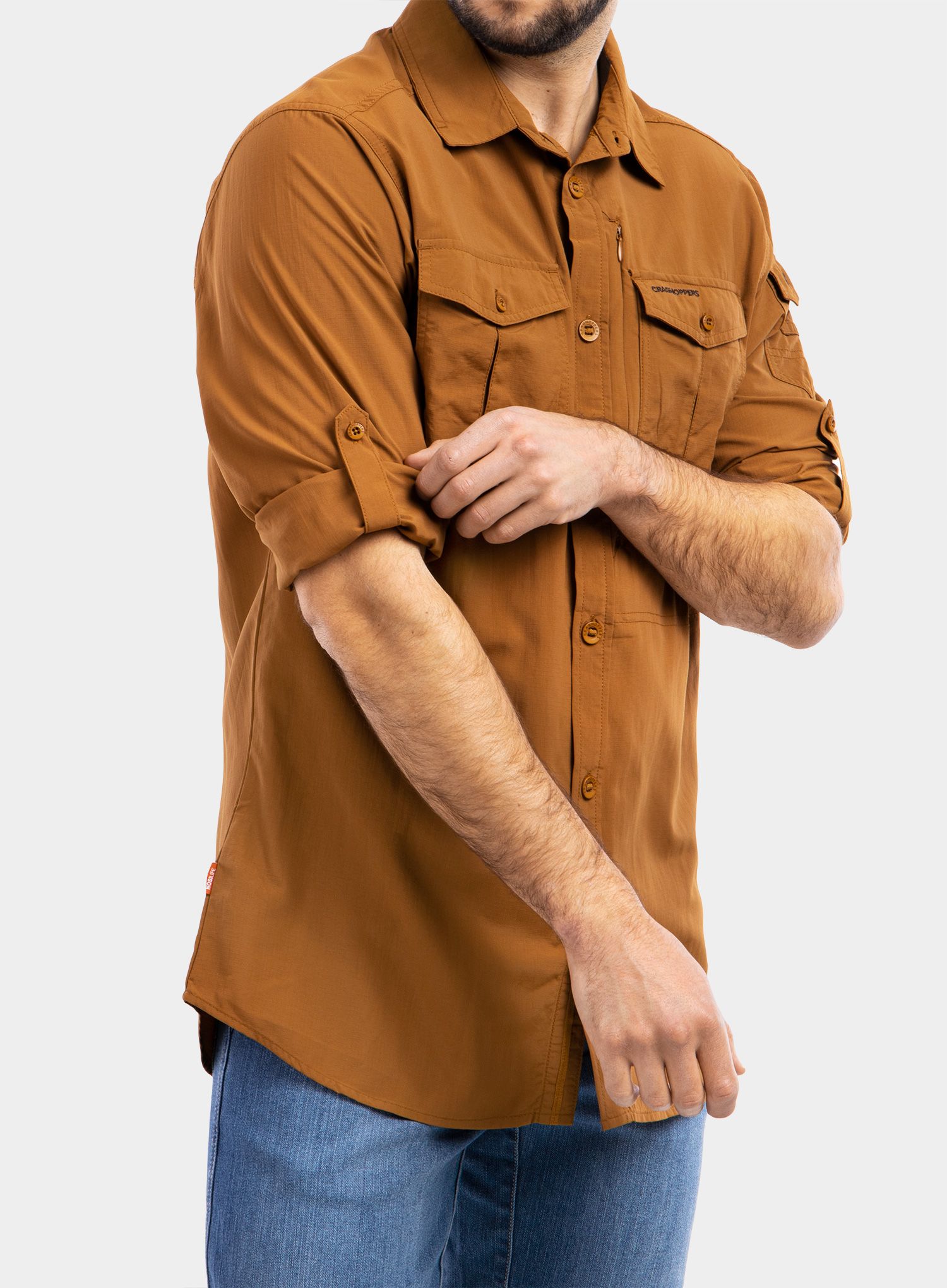 Košile Craghoppers NosiLife Adventure II L/S Shirt - rubber
