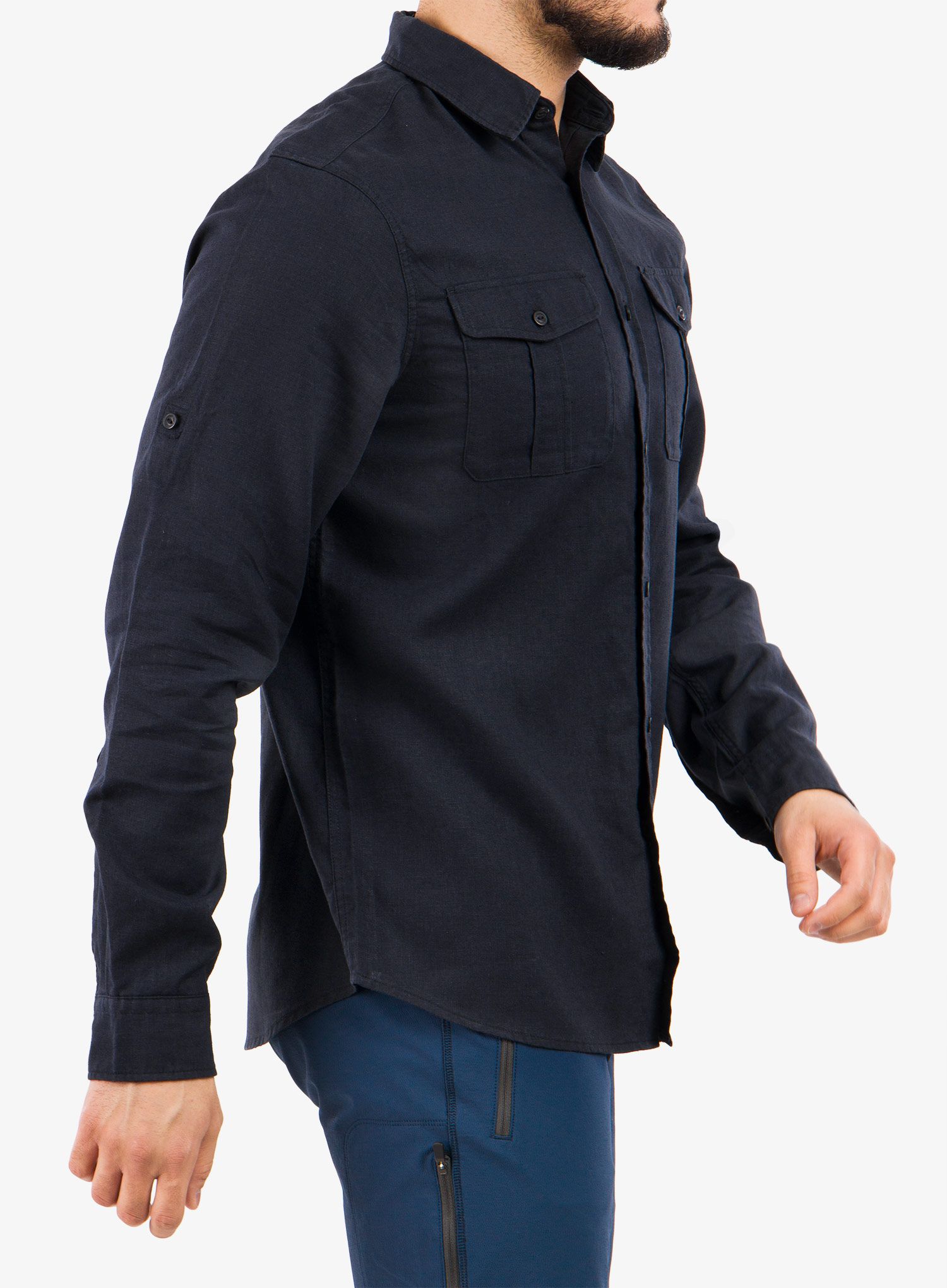 Cestovní košile Fjallraven Ovik Travel Shirt LS - dark navy