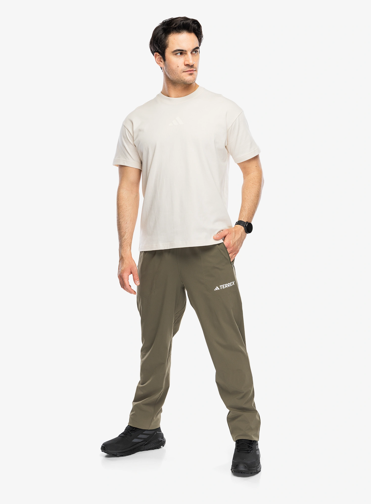 Bavlněné tričko adidas TERREX Multi T-Shirt Meadow Pack - wonder white
