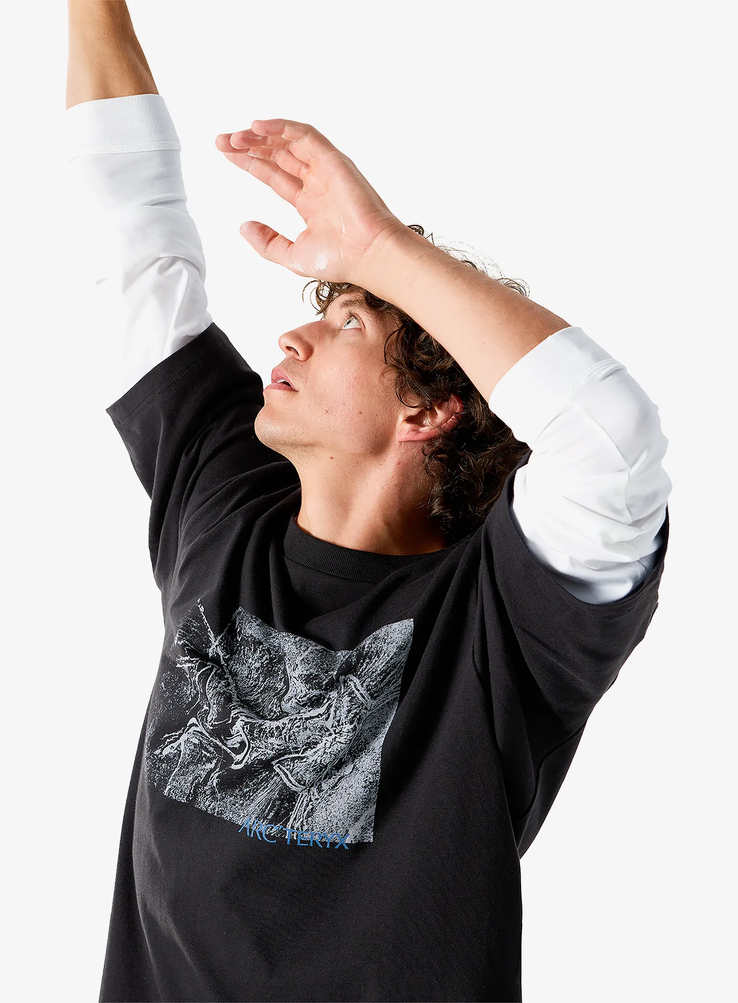 Bavlněné tričko Arcteryx Kragg Cotton Lithographica SS - black