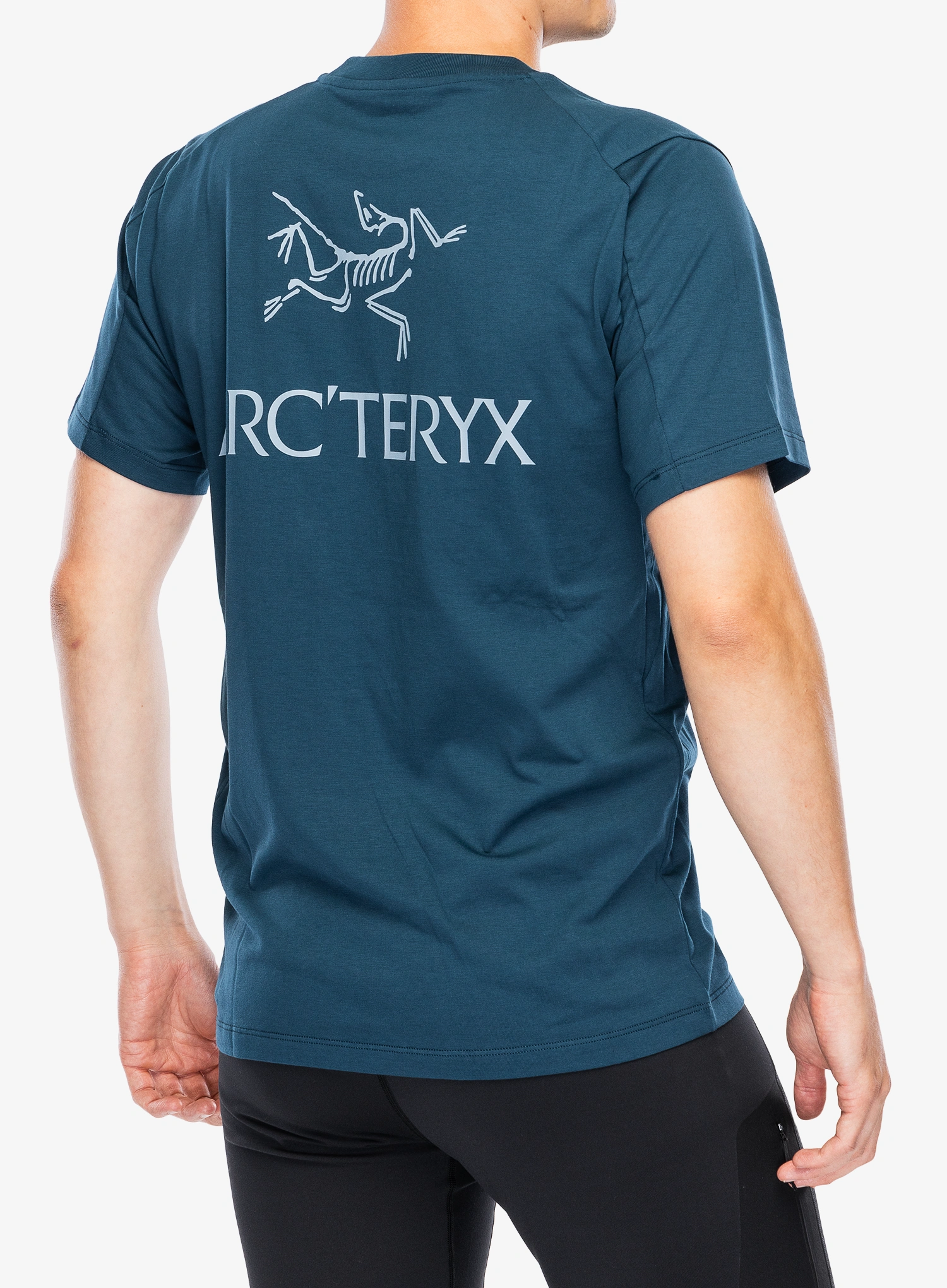 Bavlněné tričko Arcteryx Kragg SL Cotton Bird Word SS - nightscape/lt night