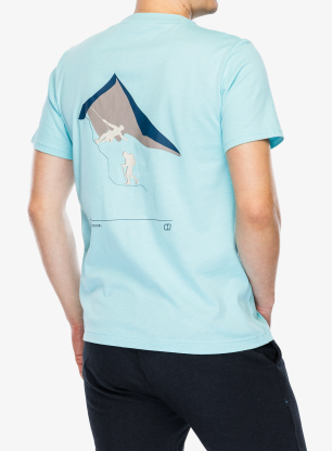 Bavlněné tričko Berghaus Grappled SS Tee - arctic