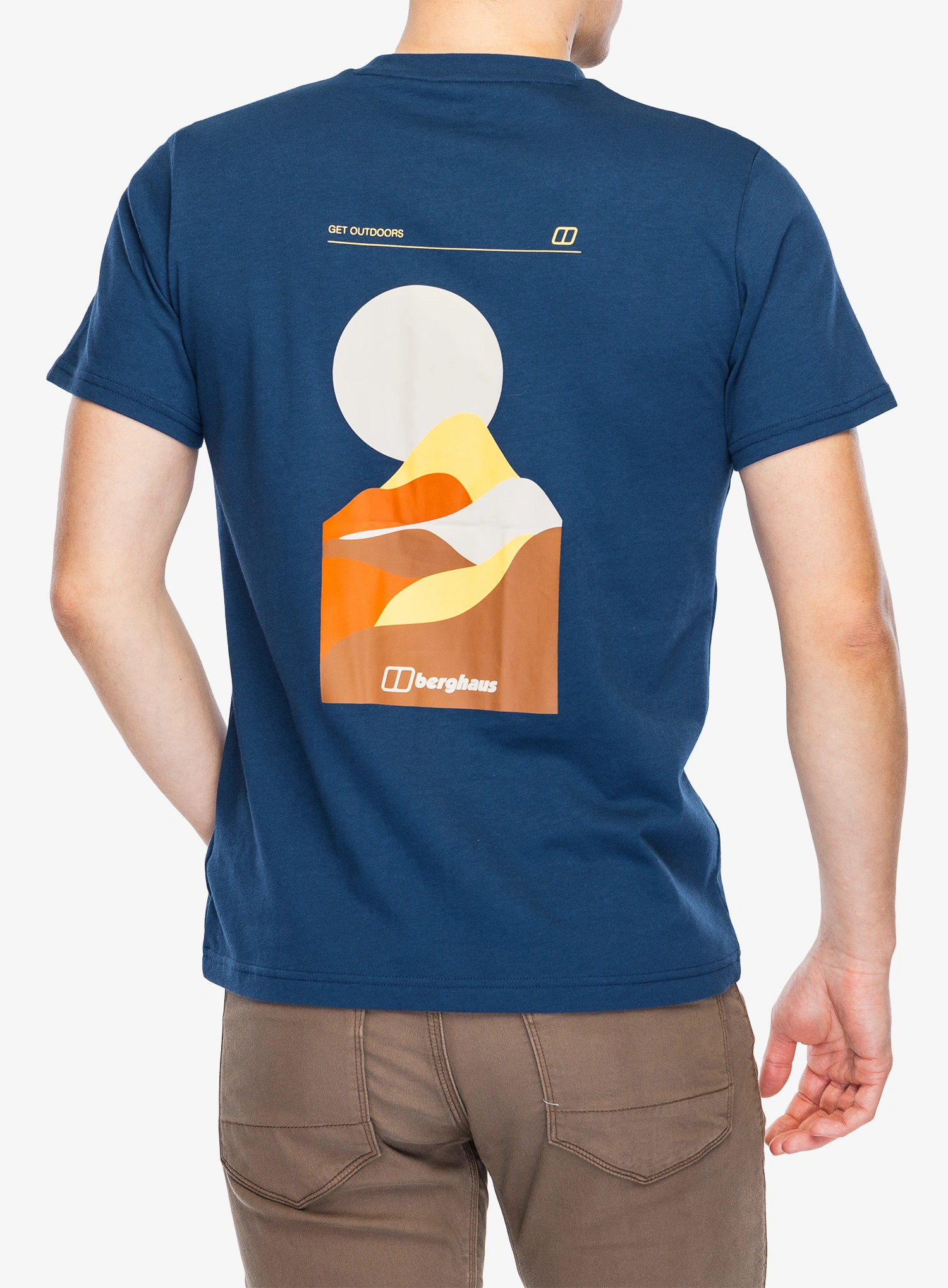 Bavlněné tričko Berghaus Rolling Peaks SS Tee - hale navy