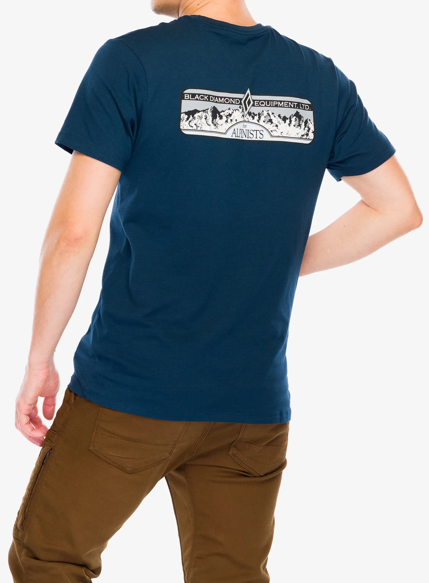 Bavlněné tričko Black Diamond Heritage Alpinist SS Tee - indigo