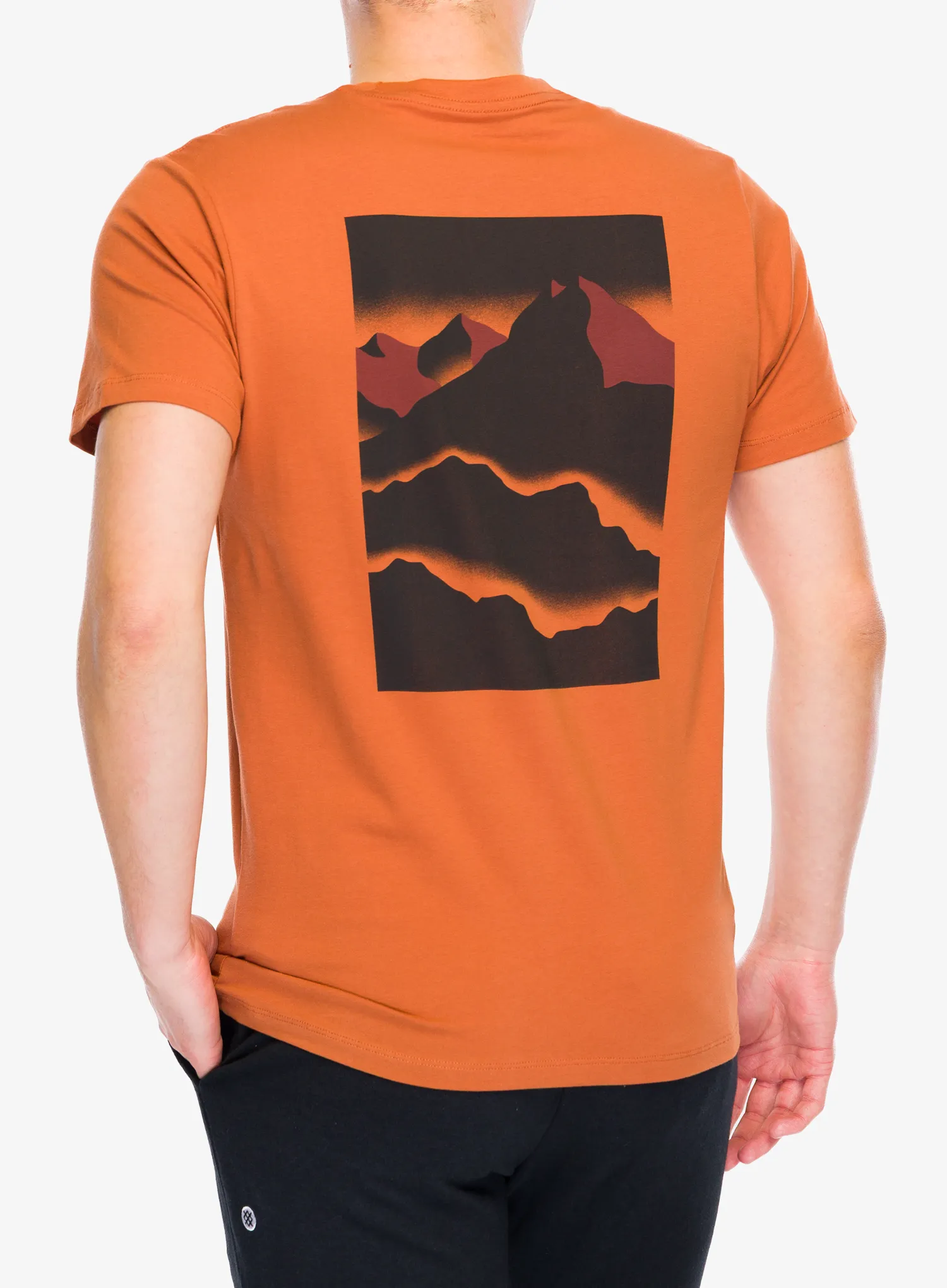 Bavlněné tričko Black Diamond Mountainscape SS Tee - moab brown