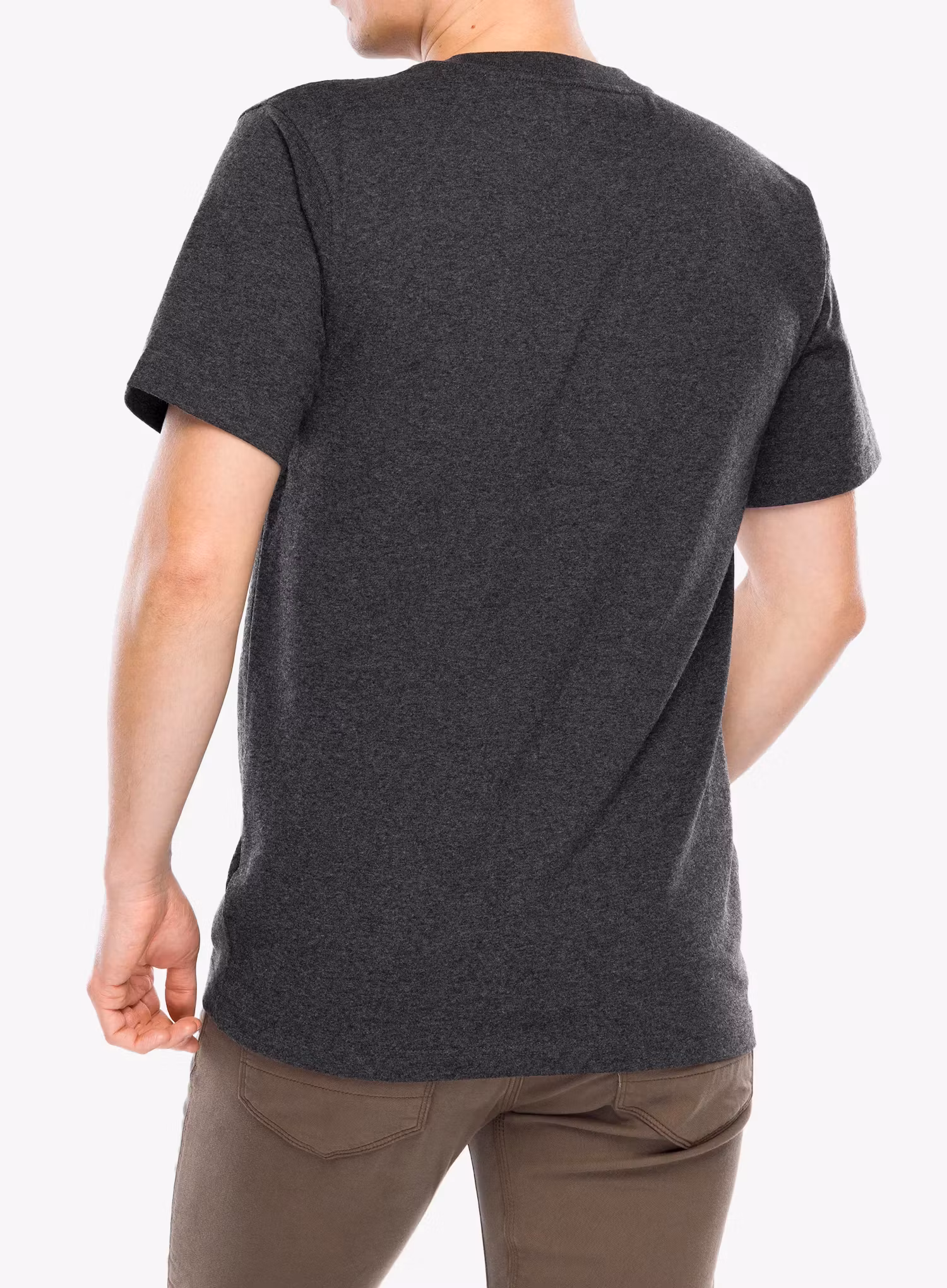 Bavlněné tričko Carhartt K87 Pocket S/S T-Shirt - carbon heather