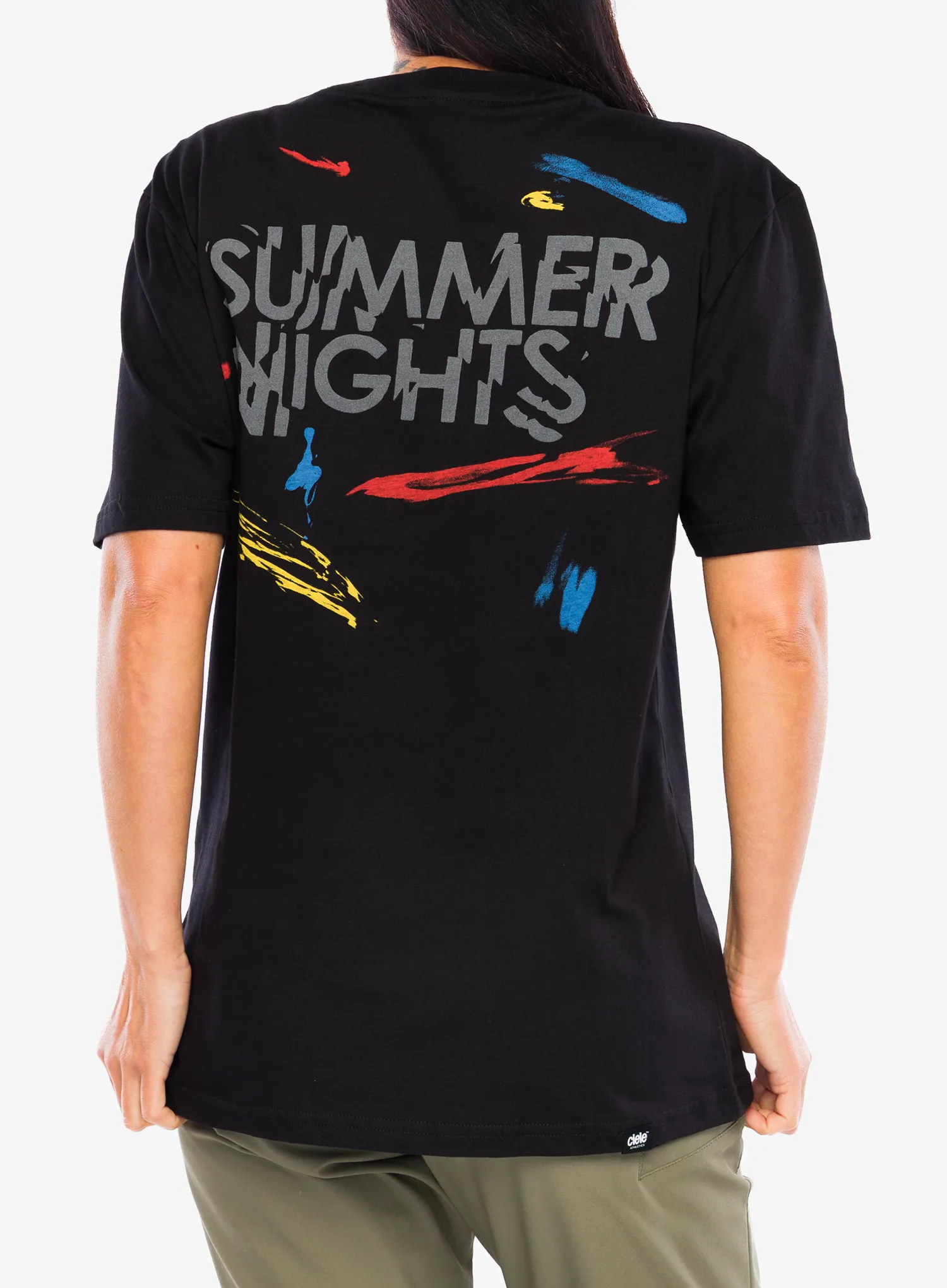 Bavlněné tričko Ciele U-Ort Shirt - summer nights/black