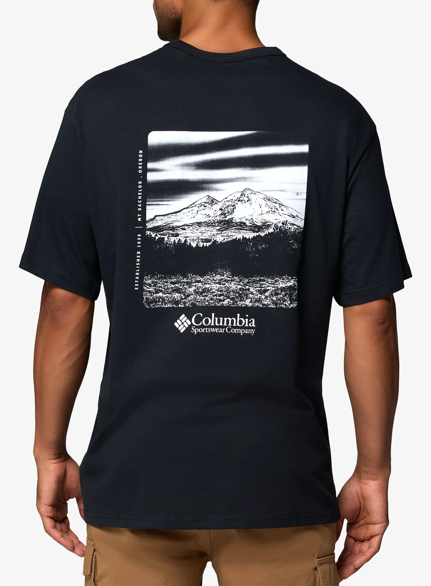 Bavlněné tričko Columbia CSC Heavyweight Back Graphic Tee - black/photoreal