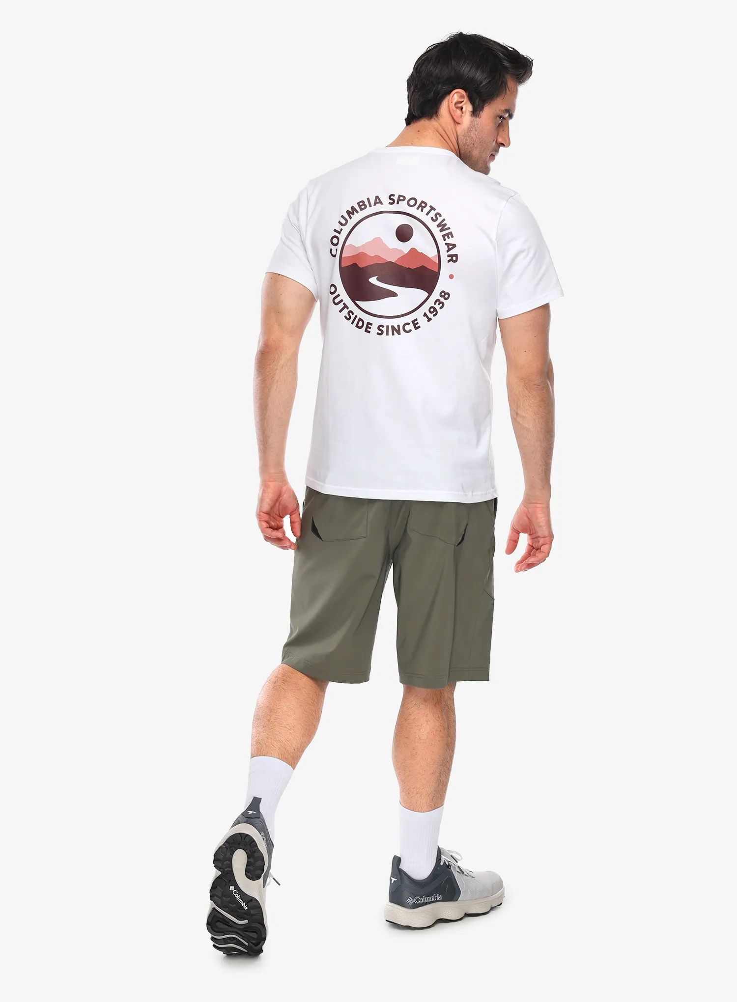 Bavlněné tričko Columbia CSC Outdoor Back Graphic Tee - white/scoped view