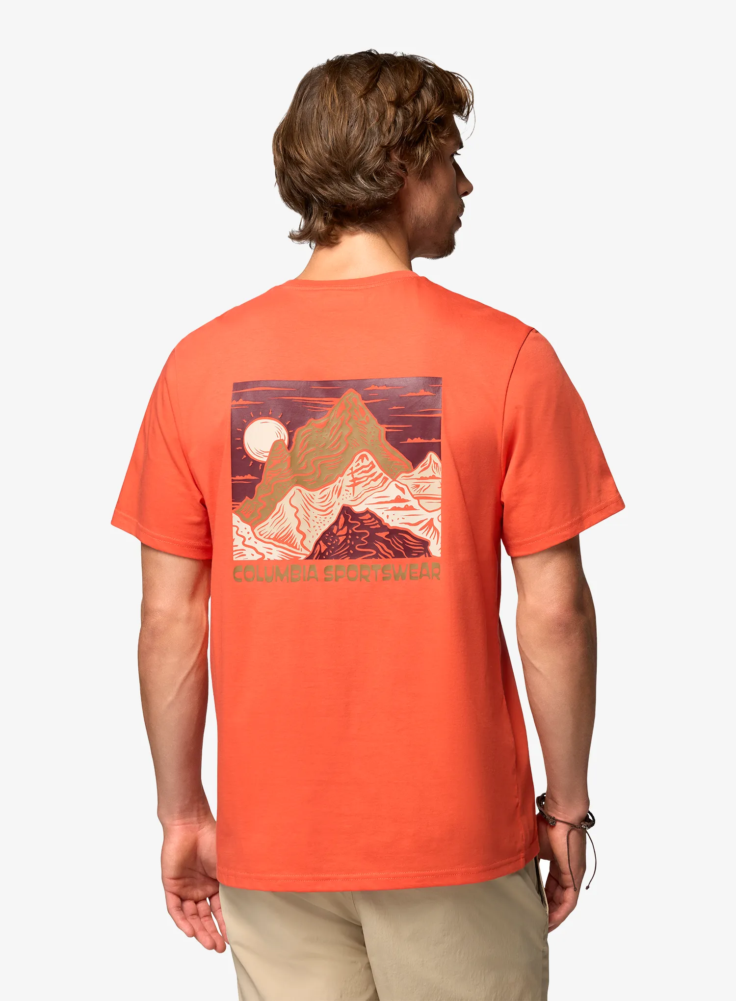 Bavlněné tričko Columbia CSC Outdoor Back Graphic Tee - zing/sunscape