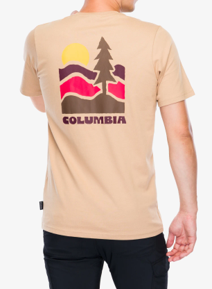 Bavlněné tričko Columbia Explorers Canyon Back S/S Tee - canoe/get hiked
