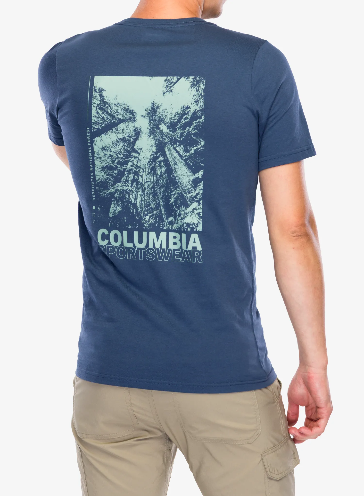 Bavlněné tričko Columbia Rapid Ridge Back Graphic Tee II - dark mountain/amazing heights