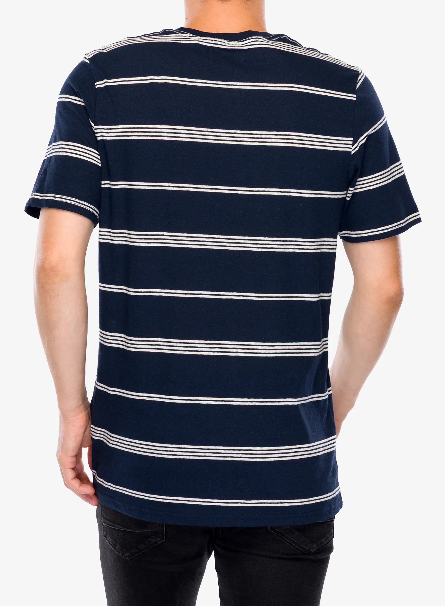 Bavlněné tričko Craghoppers Buffon Short Sleeved T-Shirt - blue navy stripe
