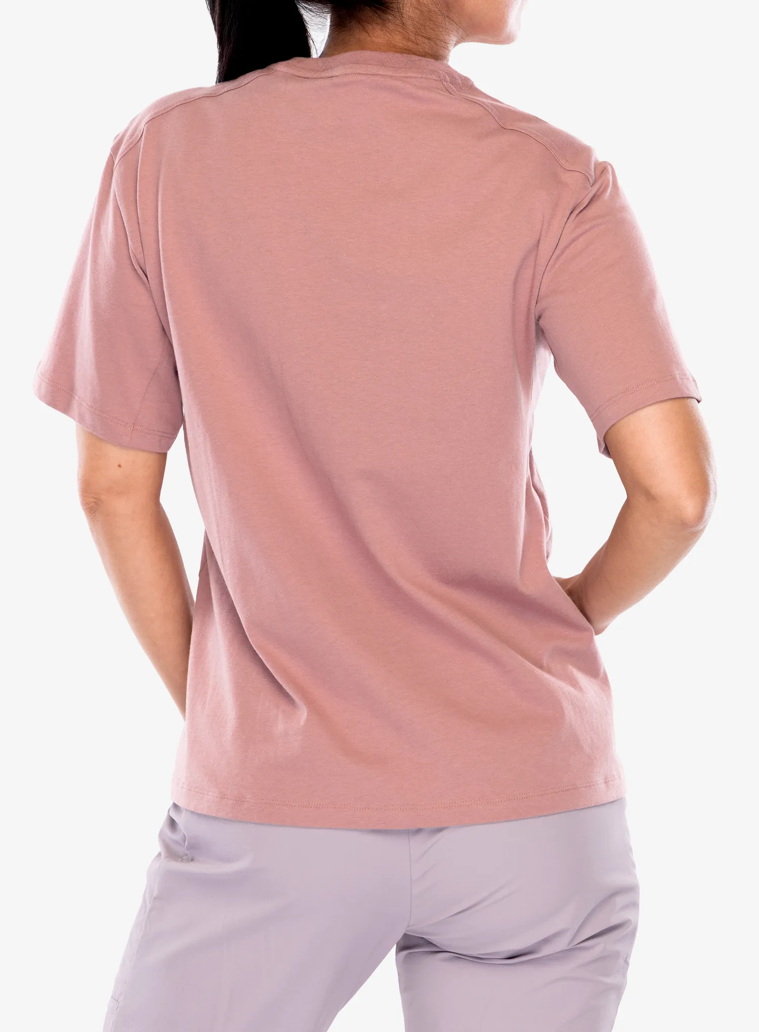 Bavlněné tričko dámské adidas TERREX Terrex Classic Logo Tee - warm clay