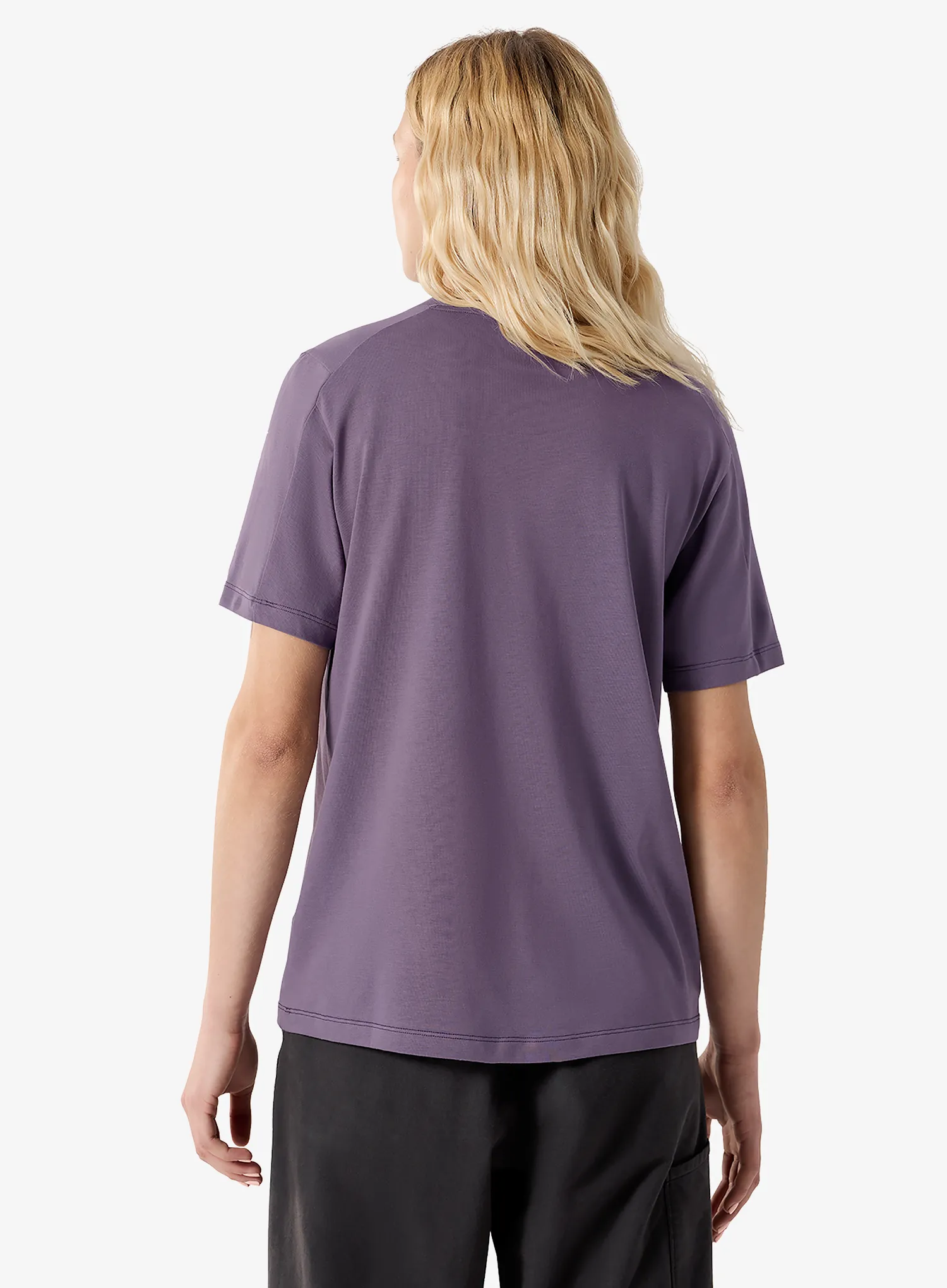 Bavlněné tričko dámské Arcteryx Kragg SL Cotton Heatmap Crew SS - lt moondrop