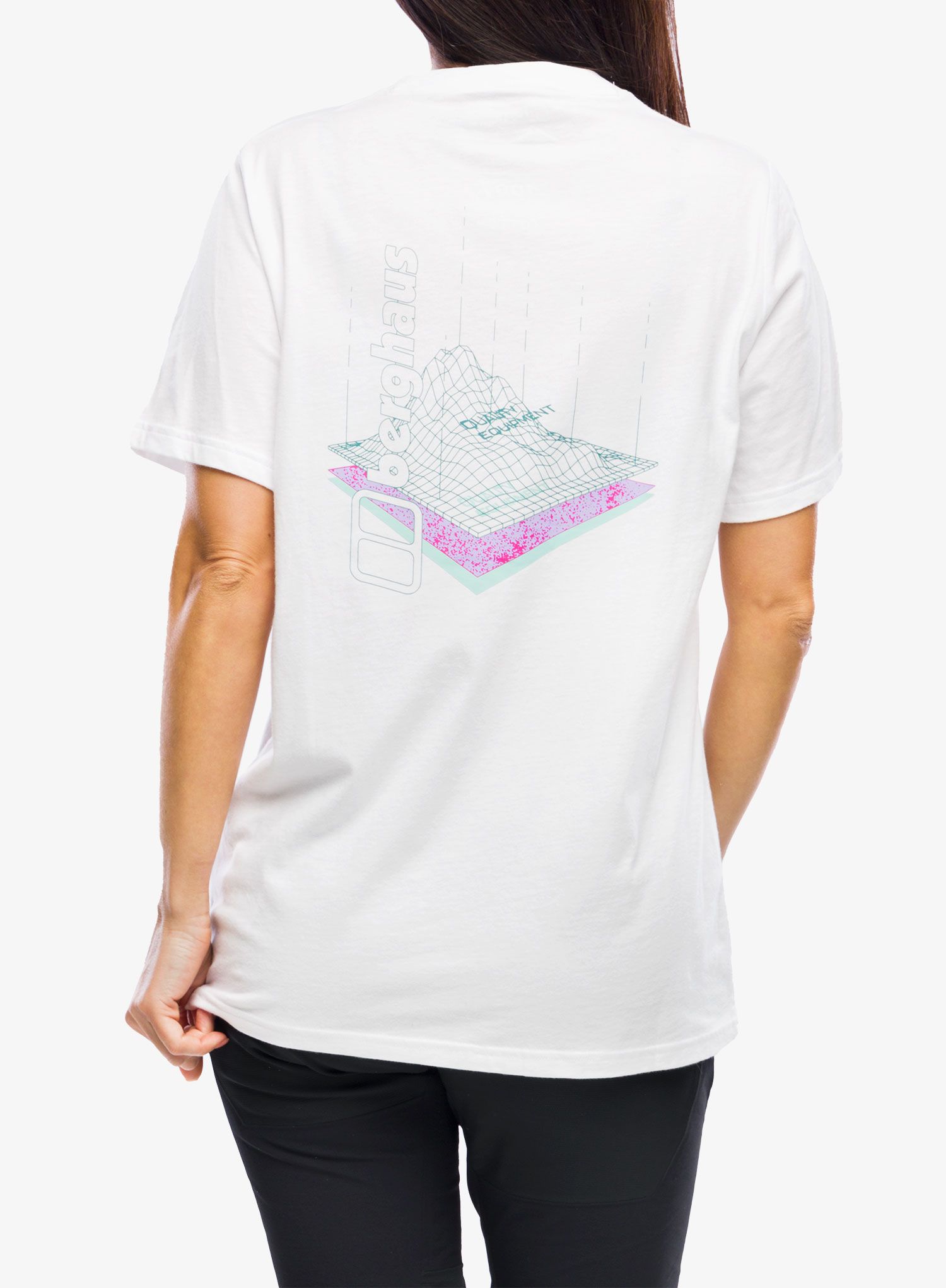 Bavlněné tričko dámské Berghaus Boyfriend Three Layers SS Tee - pure white