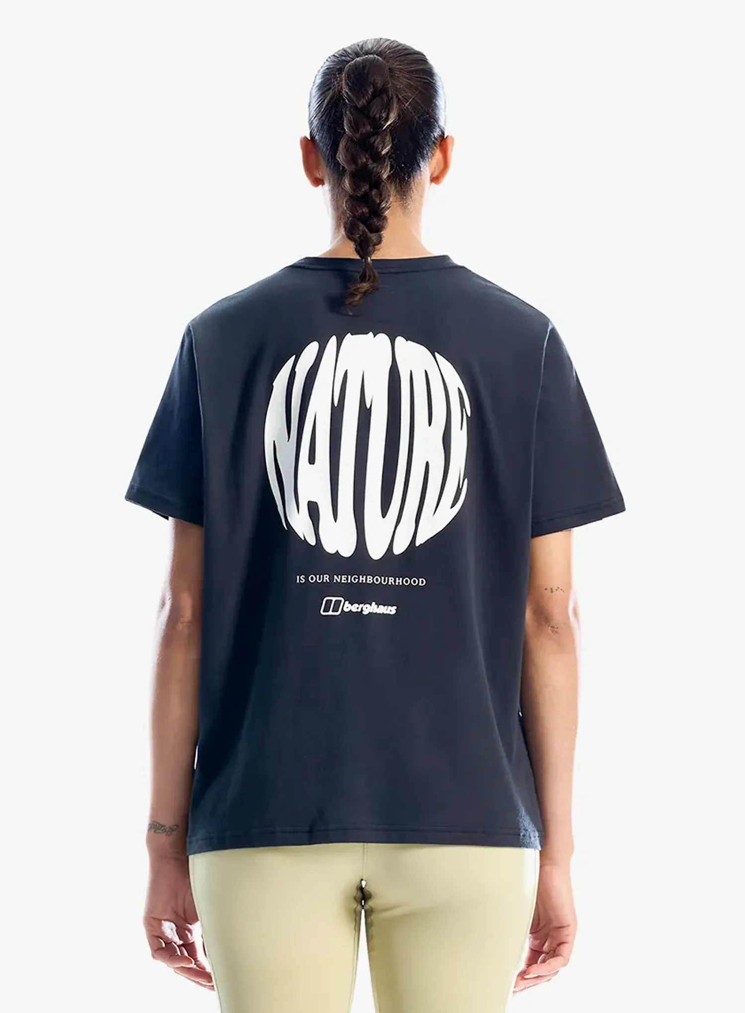 Bavlněné tričko dámské Berghaus Nature Essential Tee Af - jet black
