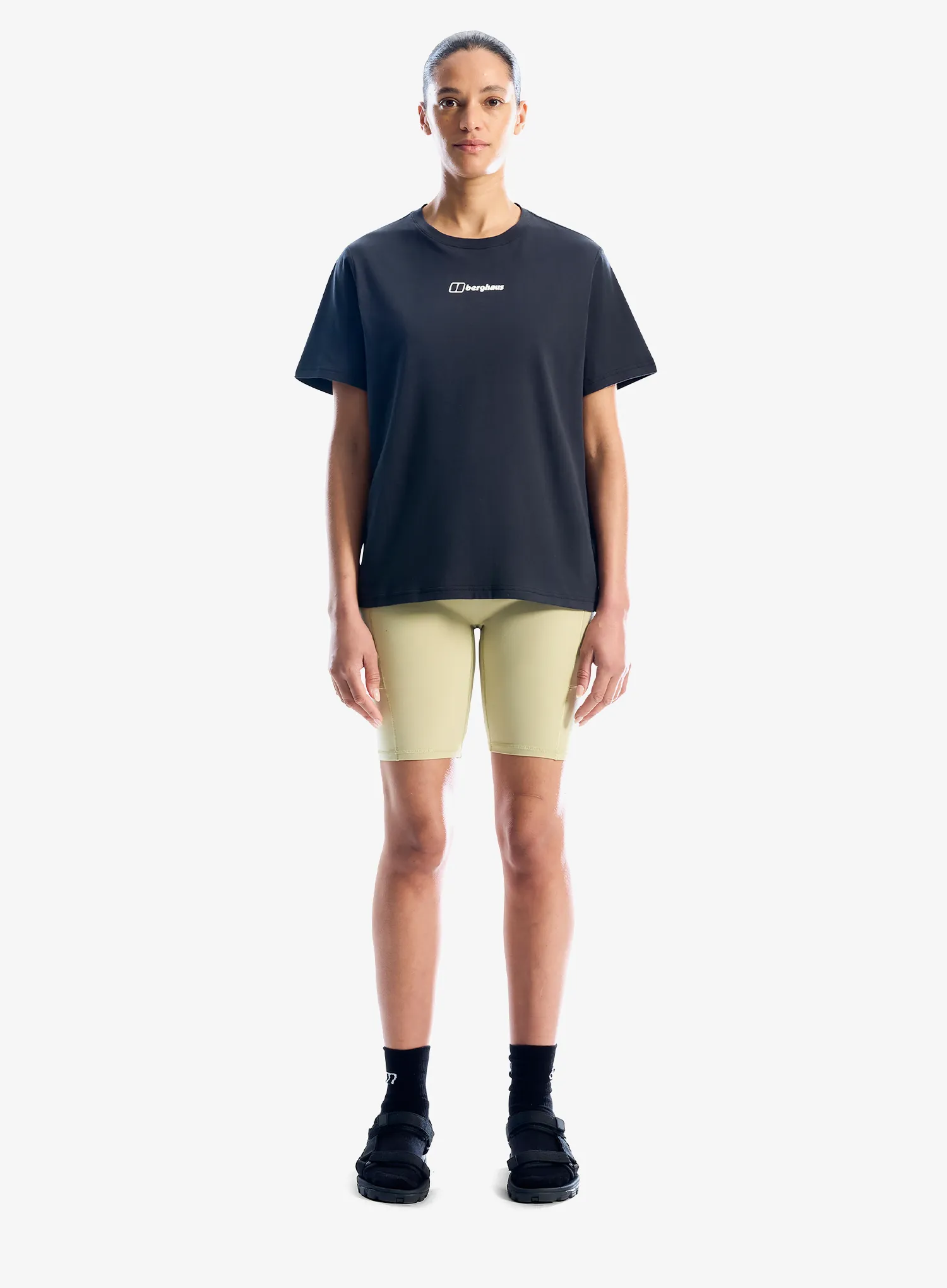 Bavlněné tričko dámské Berghaus Nature Essential Tee Af - jet black