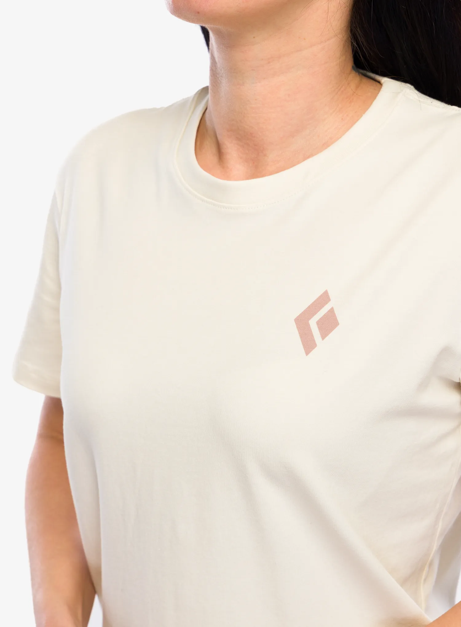 Bavlněné tričko dámské Black Diamond Heritage Badge SS Tee - off white