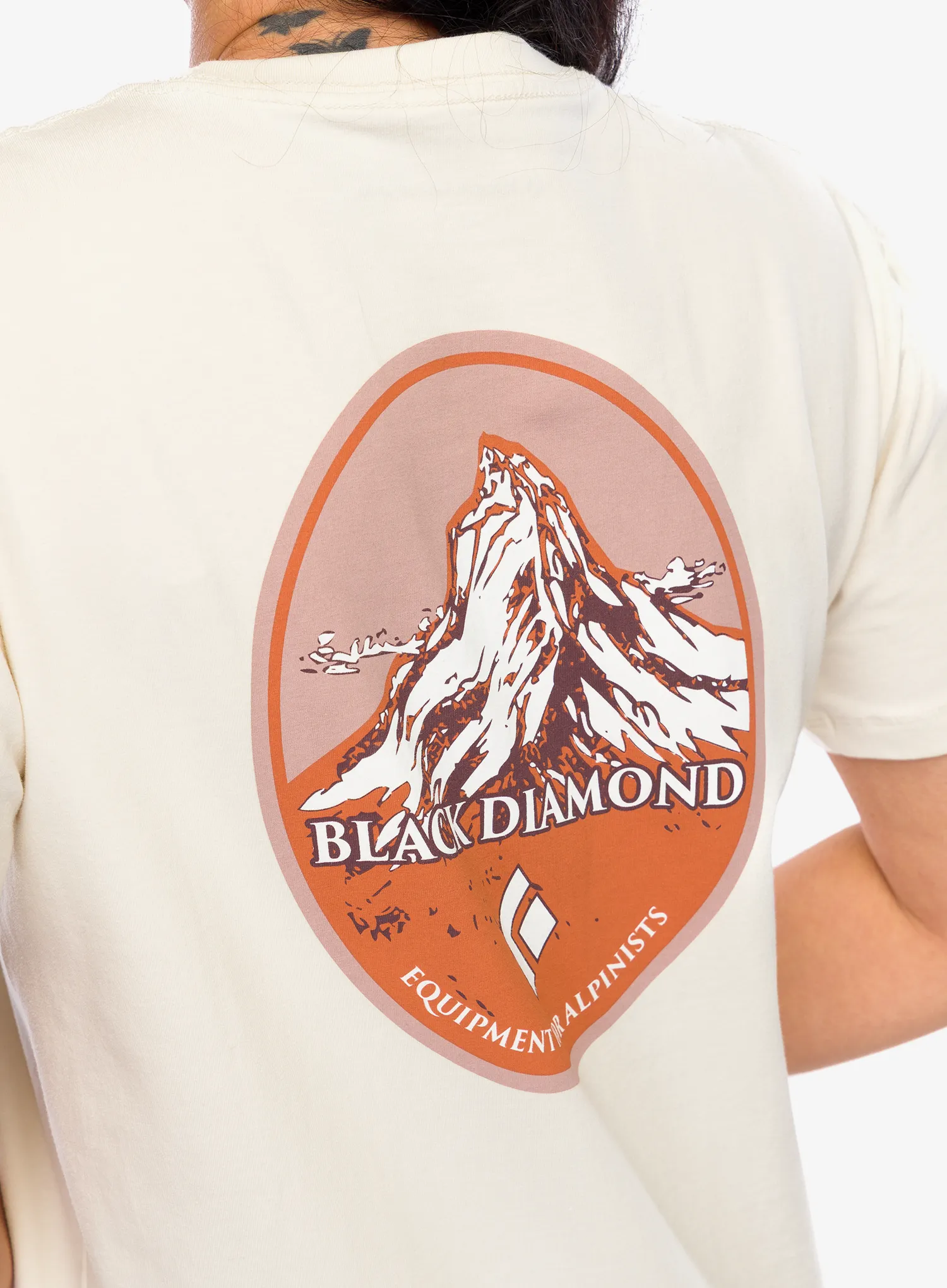 Bavlněné tričko dámské Black Diamond Heritage Badge SS Tee - off white