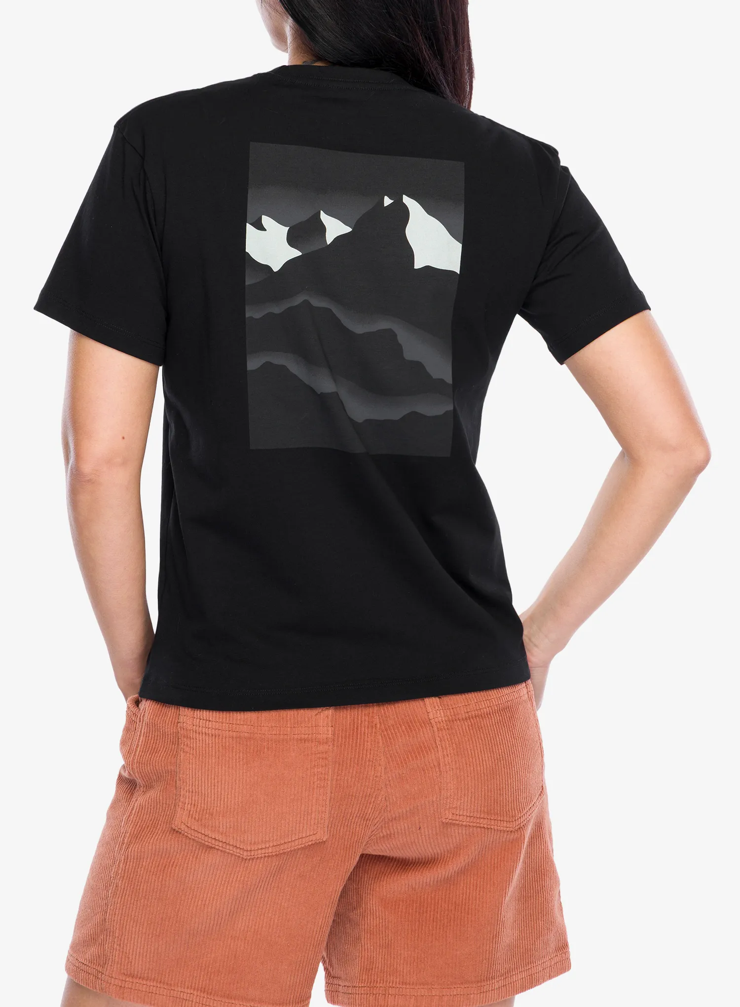 Bavlněné tričko dámské Black Diamond Mountainscape SS Tee - black
