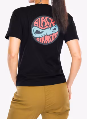 Bavlněné tričko dámské Black Diamond Rope Badge SS Tee - black