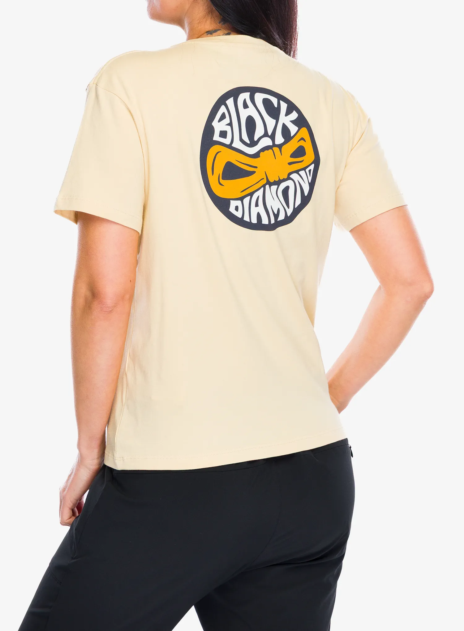 Bavlněné tričko dámské Black Diamond Rope Badge SS Tee - white oak