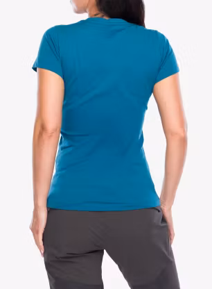 Bavlněné tričko dámská BlackYak Senepol Classic Logo - blue
