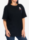 Bavlněné tričko dámské Columbia Rolling Bend Graphic Oversized Tee - black/floral fun