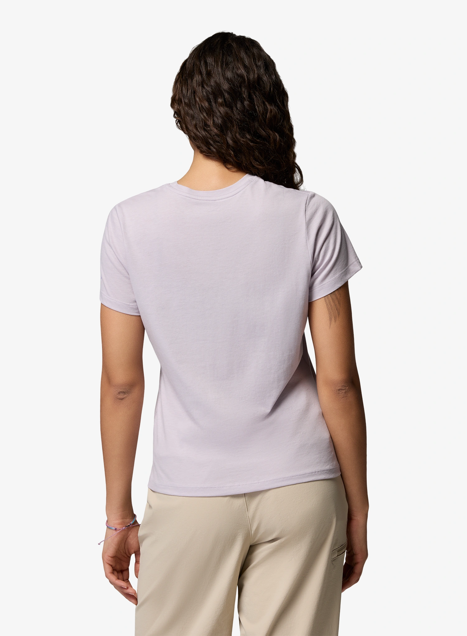 Bavlněné tričko dámské Columbia Ruby Springs Graphic Fitted S/S - lavender pearl/brandrise