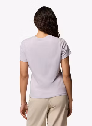 Bavlněné tričko dámské Columbia Ruby Springs Graphic Fitted S/S - lavender pearl/brandrise