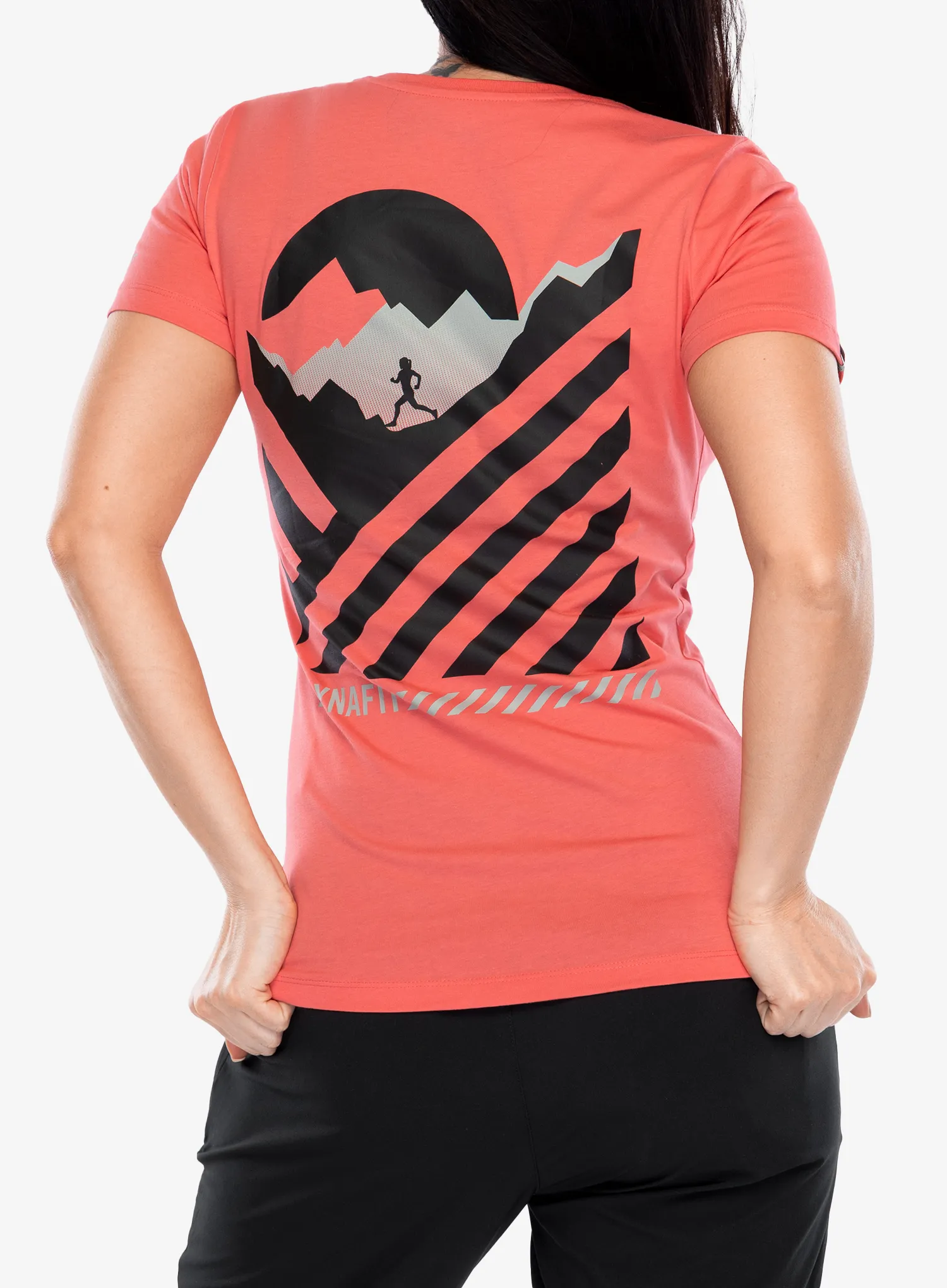 Bavlněné tričko dámské Dynafit 24/7 Graphic T-Shirt - cabana/striped elevation