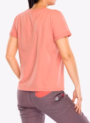 Bavlněné tričko dámské E9 Wild - flamingo