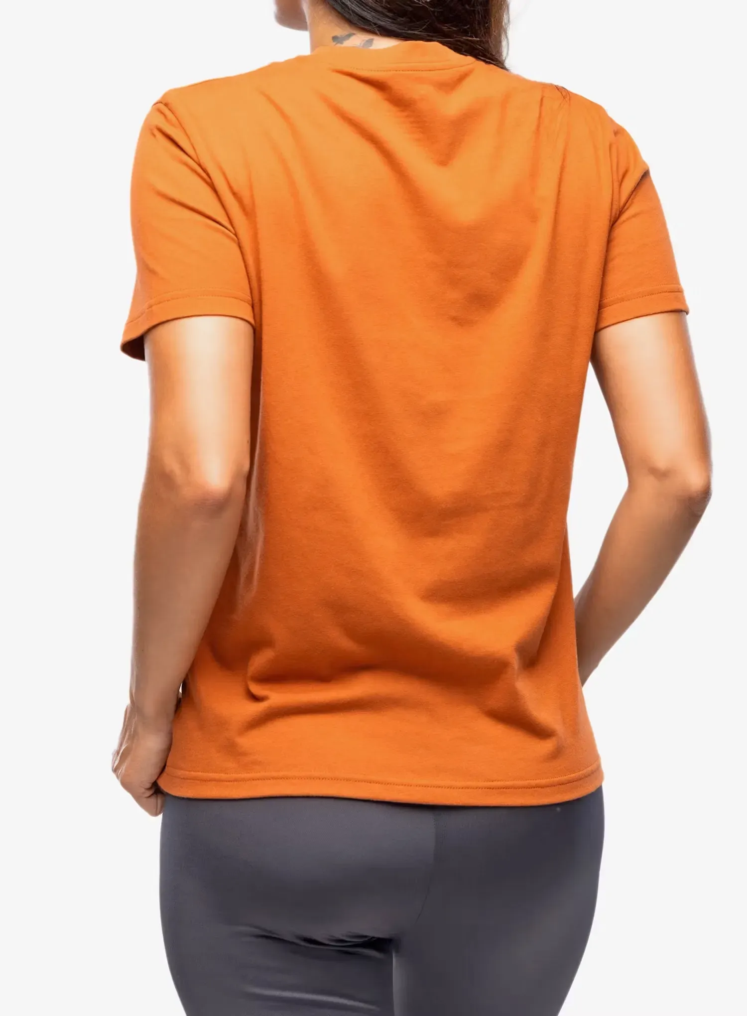 Bavlněné tričko dámské Fjallraven Logo Tee - terracotta brown