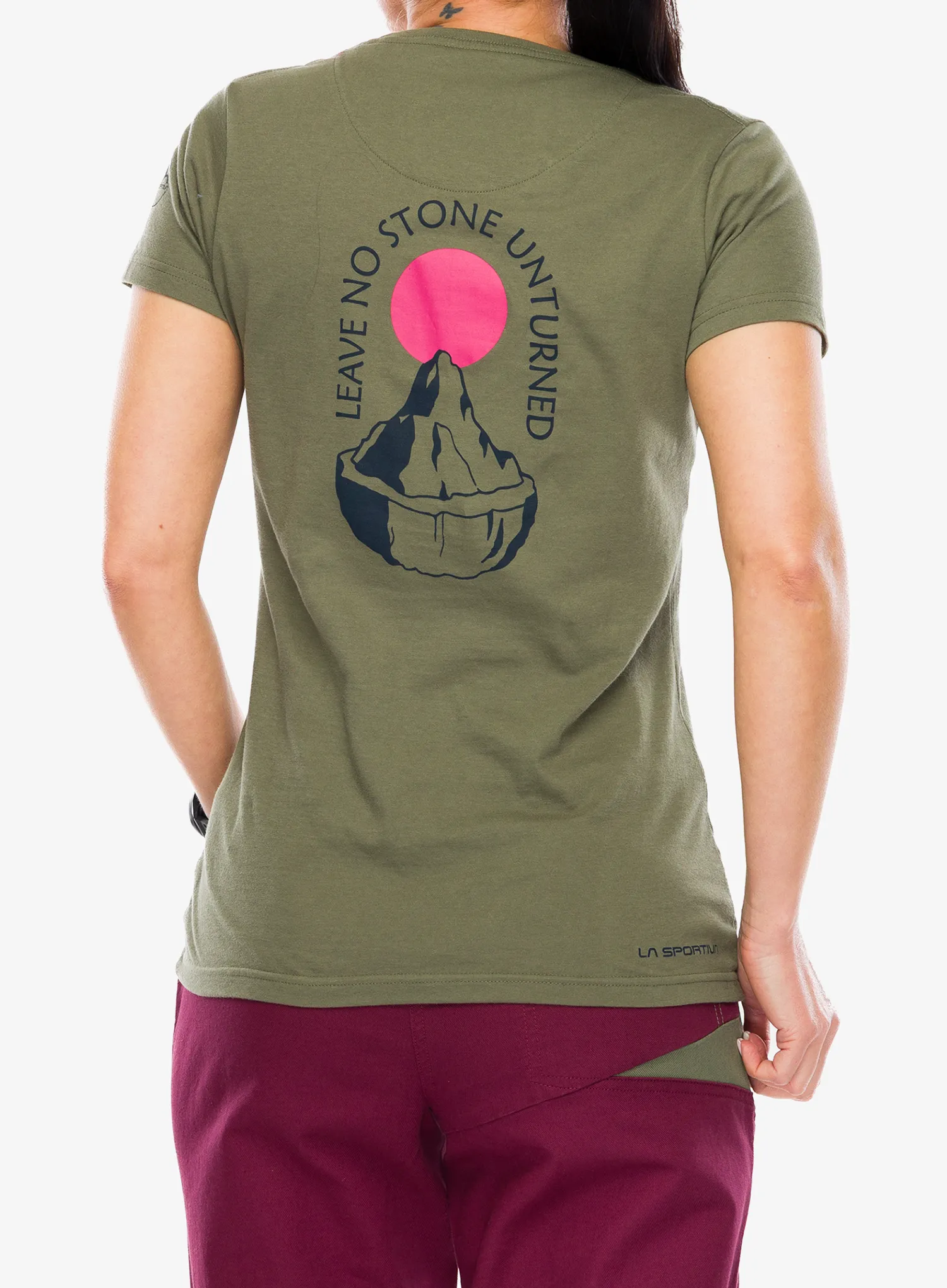 Bavlněné tričko dámské La Sportiva Stone T-Shirt - cypress/night sky